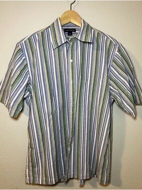 Lands' End Traditional Fit Men's M (15-151/2) Casual Button Shirt